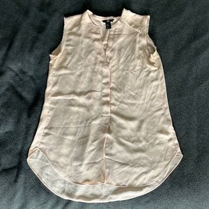 H&M blush pink blouse